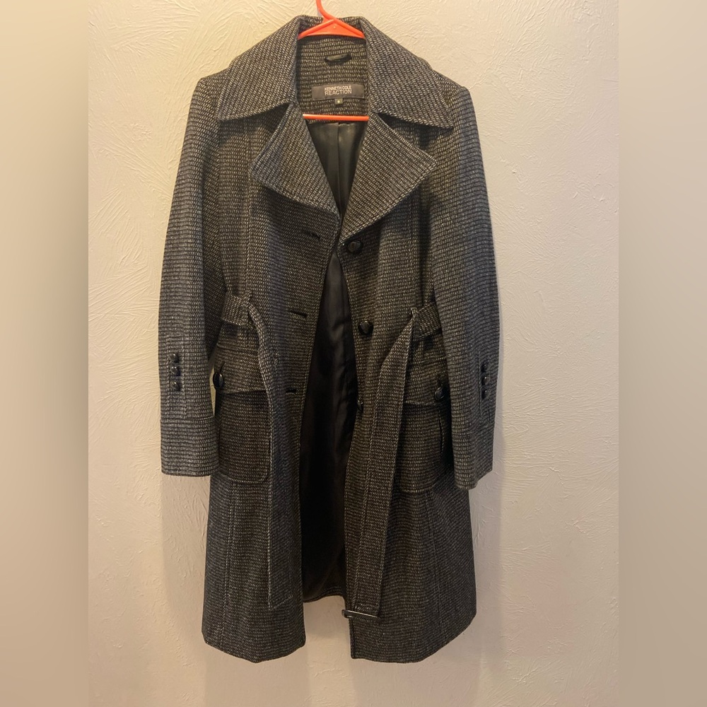 Kenneth Cole Reaction Coat Gray Size 8